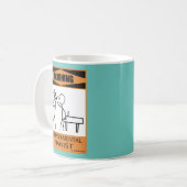 Avertissement Pianiste Temperamental Coffee Mug (Devant gauche)