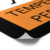 Avertissement Poster de percussionniste temporaire (Coin)