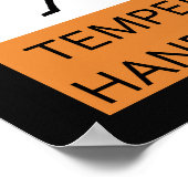 Avertissement Poster du lecteur de sonnette tempor (Coin)