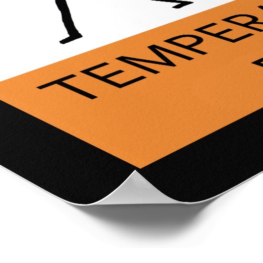 Avertissement Poster Temperamental Fiddler (Coin)