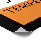 Avertissement Poster Temperamental Oboist (Coin)