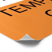 Avertissement Poster temporaire Clarinetist (Coin)