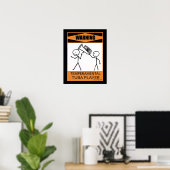 Avertissement Tamperamental Tuba Player Poster (Bureau à domicile)