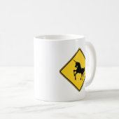 Avertissement Unicorns Coffee Mug (Devant droit)