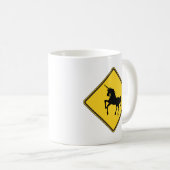 Avertissement Unicorns Coffee Mug (Devant droit)