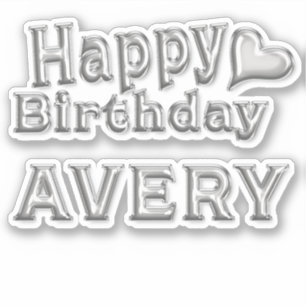 Avery Happy Birthday Autocollants