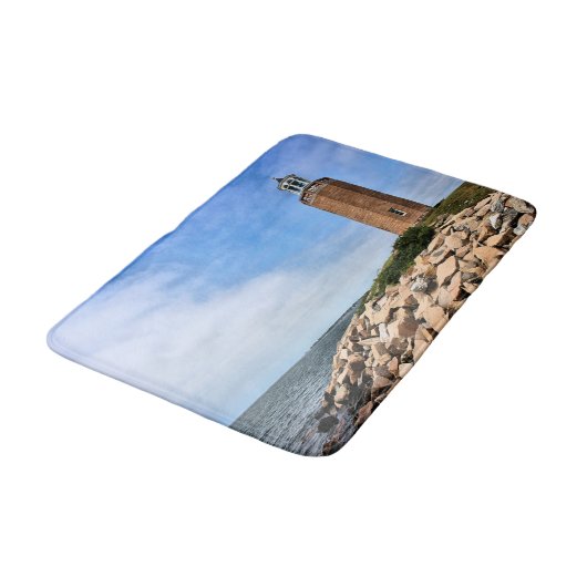 Avery Point Lighthouse, Connecticut Bath Mat (Gekanteld)
