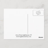 Avery Point Lighthouse, Connecticut Briefkaart (Achterkant)