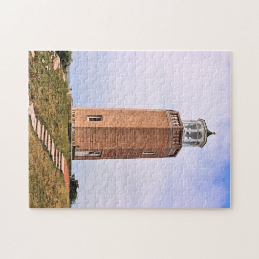 Avery Point Lighthouse, Connecticut Jigzaag Puzzle Legpuzzel (Horizontaal)