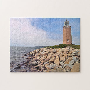 Avery Point Lighthouse, Connecticut Jigzaag Puzzle Legpuzzel