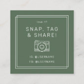 AVERY Rustique Étiquette Snap Partage Merci (Dos)