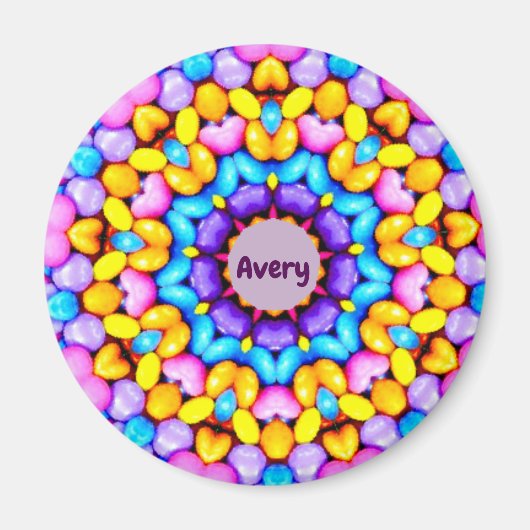 AVERY ~ Specialized Easter Pattern Fractal ~ Magneet (Voorkant)