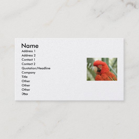 Avery Visitekaartje (Voorkant)