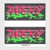 Avery Vorname Name Graffiti Aufkleber Sticker (Vel)