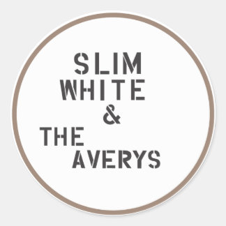 Averys-stickers (vel van 6) ronde sticker