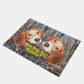 Avez-vous dit le lapin ? Tapis de porte de beagle (Incliné)