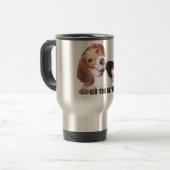 Avez-vous dit le lapin ? Tasse de voyage de beagle (Devant gauche)