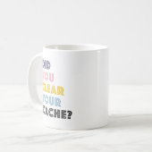 Avez-Vous Effacé Votre Cache ? Mug de café en céra (Devant gauche)