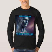 Avez-vous essayé l'IA - T-shirt noir à manches lon