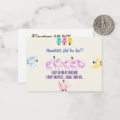 Avez-Vous Vu Des Invitations De Pâques 01 (Devant/Arrière en situation)