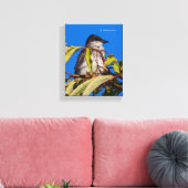 Avian Royalty: Eastern Kingbird Canvas Afdruk (Insitu (Woonkamer))