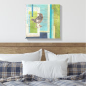 Avian Scrapbook I Canvas Afdruk (Insitu (Slaapkamer))