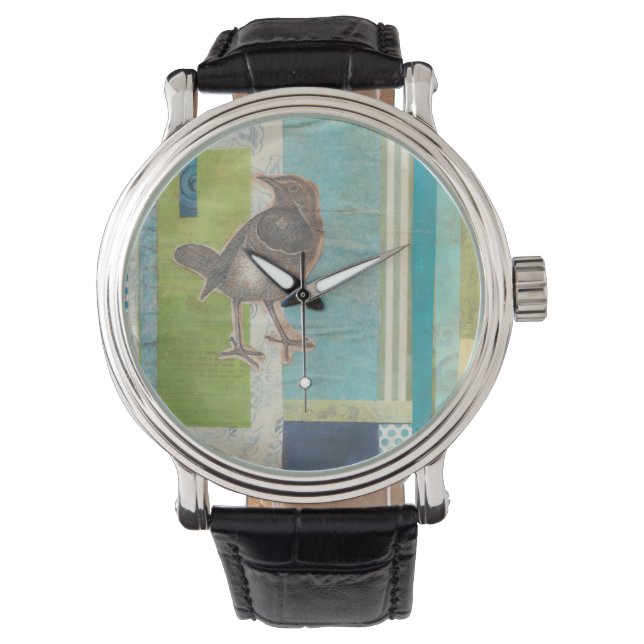 Avian Scrapbook I Horloge (Voorkant)
