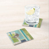 Avian Scrapbook I Vierkante Kartonnen Onderzetter (Insitu)