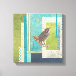 Avian Scrapbook II Canvas Afdruk