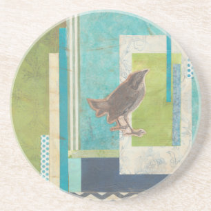 Avian Scrapbook II Zandsteen Onderzetter