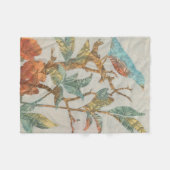 Aviary Collage I Fleece Deken (Voorkant (Horizontaal))