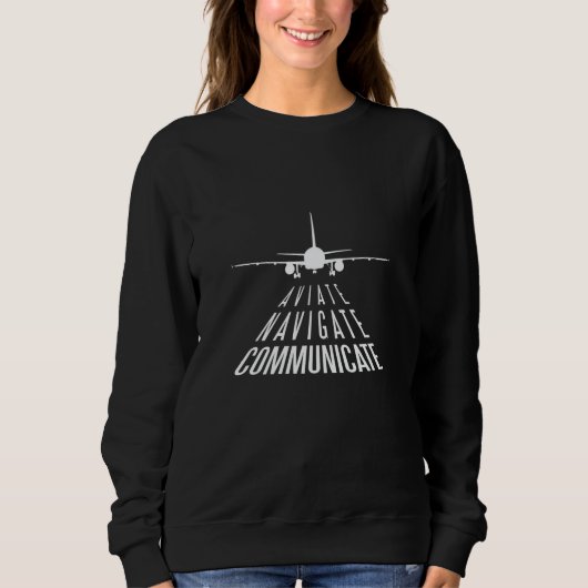 Aviate Navigate Communicate Aviation Trui (Voorkant)