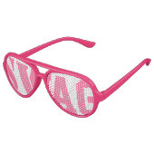 Aviateur Lunettes de fête de swag rose (Angle)