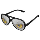 Aviateur Yeux de chouette de lunettes de fête (Angle)
