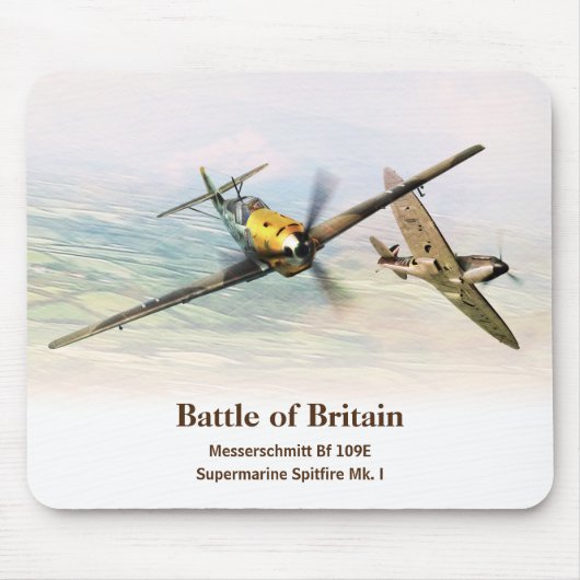 Aviation Art Mousepad "Battle of Britain" Muismat (Voorkant)