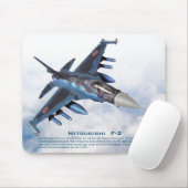 Aviation Art Mousepad "Mitsubishi F-2" Muismat (Met muis)