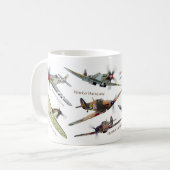 Aviation Art mug "A British fighters" Koffiemok (Voorkant links)