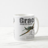 Aviation Art mug " Aichi B7A Ryusei" (Devant droit)