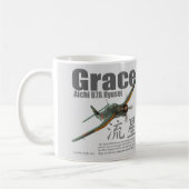 Aviation Art mug " Aichi B7A Ryusei" Koffiemok (Links)