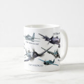 Aviation Art Mug " American warplane of WWII" (Devant droit)