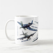 Aviation Art Mug " American warplane of WWII" (Gauche)