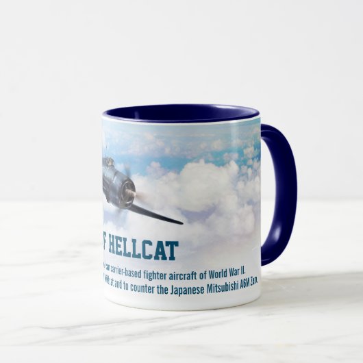 Aviation Art Mug "F6F Hellcat" (Devant droit)