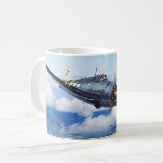 Aviation Art mug "F6F Hellcat" Koffiemok (Voorkant links)