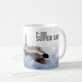 Aviation Art Mug "F-100 Super Sabre" (Devant droit)