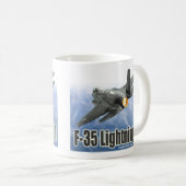 Aviation Art Mug "F-35 Lightning II" (Devant droit)