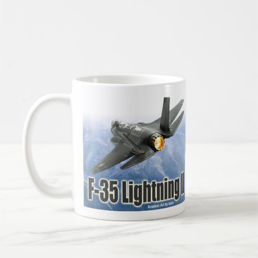 Aviation Art Mug "F-35 Lightning II" (Gauche)