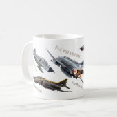 Aviation Art Mug "F-4 Phantom" Koffiemok (Voorkant links)