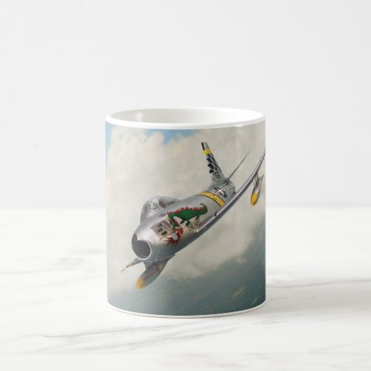 Aviation Art Mug "F-86 Sabre" Koffiemok (Center)