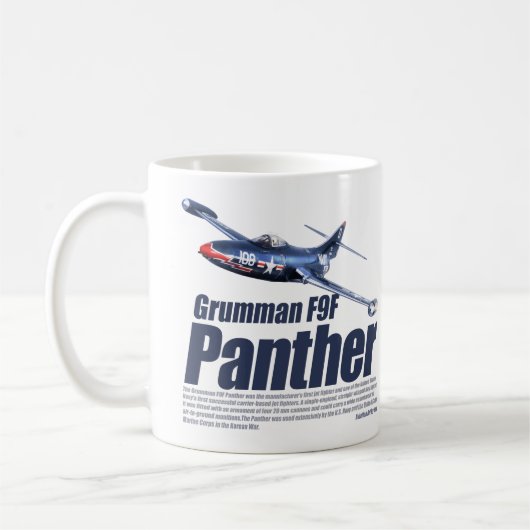 Aviation Art mug "Grumman F9F Panther" (Gauche)