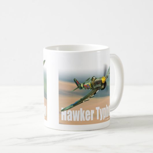 Aviation Art Mug “Hawker Typhoon" (Devant droit)